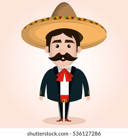 mexican mariachi character classic