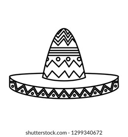 mexican mariachi hat icon