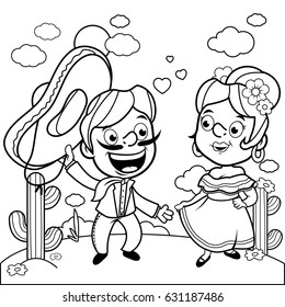 Hispanic Coloring Pages Imagenes Fotos De Stock Y Vectores