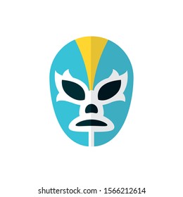 Mexican mask design, Mexico culture tourism landmark latin and party theme Vector illustration