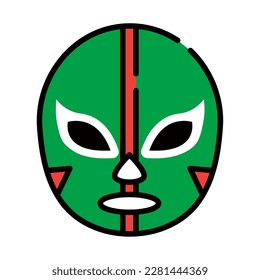 mexican mask icon isolated design