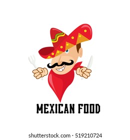 Mexican Mexico Food Restaurant Logo Vector