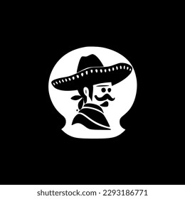 Mexican | Minimalist and Simple Silhouette - Vector illustration