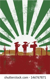 Mexican Musician Poster, Vector