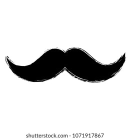 mexican mustache isolated icon