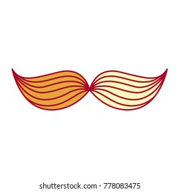 mexican mustache isolated icon
