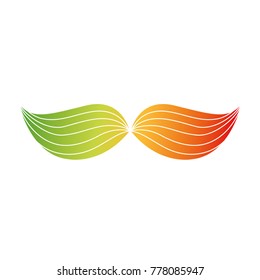 mexican mustache isolated icon