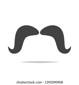 Mexican mustache vector isolated illustration