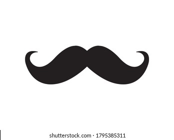 mexican mustache vector, picture without background (dark gray)