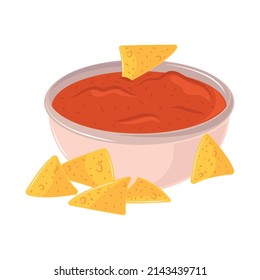 mexican nachos food icon white background