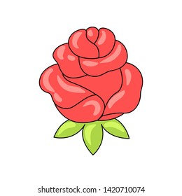 Mexican ornamental flower. Traditional decorative object. Talavera ceramic pattern. Ethnic folk ornament.