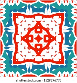 Mexican ornamental talavera ceramic. Collection of vector seamless patterns. Kitchen design. Red vintage backdrops for wallpaper, web background, towels, print, surface texture, pillows.