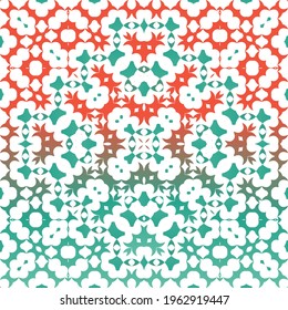 Mexican ornamental talavera ceramic. Original design. Vector seamless pattern illustration. Red vintage backdrop for wallpaper, web background, towels, print, surface texture, pillows.