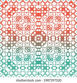 Mexican ornamental talavera ceramic. Original design. Vector seamless pattern illustration. Red vintage backdrop for wallpaper, web background, towels, print, surface texture, pillows.