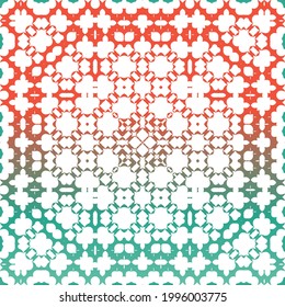 Mexican ornamental talavera ceramic. Original design. Vector seamless pattern illustration. Red vintage backdrop for wallpaper, web background, towels, print, surface texture, pillows.