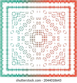 Mexican ornamental talavera ceramic. Original design. Vector seamless pattern illustration. Red vintage backdrop for wallpaper, web background, towels, print, surface texture, pillows.