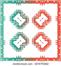 Mexican ornamental talavera ceramic. Original design. Vector seamless pattern illustration. Red vintage backdrop for wallpaper, web background, towels, print, surface texture, pillows.