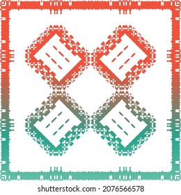 Mexican ornamental talavera ceramic. Original design. Vector seamless pattern illustration. Red vintage backdrop for wallpaper, web background, towels, print, surface texture, pillows.