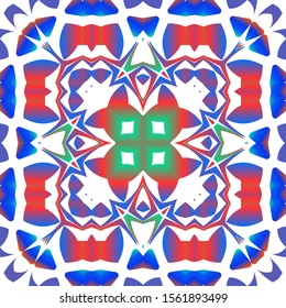 Mexican ornamental talavera ceramic. Stylish design. Vector seamless pattern theme. Red vintage backdrop for wallpaper, web background, towels, print, surface texture, pillows.
