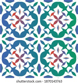 Cerámica de talavera ornamental mexicana. Textura de patrón sin fisuras del vector. Diseño geométrico. Fondo rojo vintage para papel pintado, fondo web, toallas, impresión, textura superficial, almohadas.