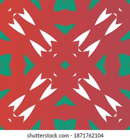 Mexican ornamental talavera ceramic. Vector seamless pattern watercolor. Bathroom design. Red vintage backdrop for wallpaper, web background, towels, print, surface texture, pillows.