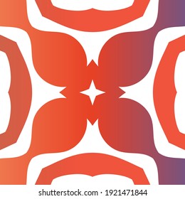 Mexican ornamental talavera ceramic. Vector seamless pattern collage. Original design. Red vintage backdrop for wallpaper, web background, towels, print, surface texture, pillows.