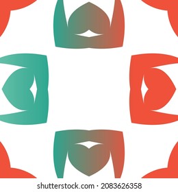 Cerámica de talavera ornamental mexicana. Patrón de vectores sin fisuras arabesco. Diseño mínimo. Fondo rojo vintage para papel pintado, fondo web, toallas, impresión, textura superficial, almohadas.