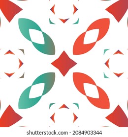 Cerámica de talavera ornamental mexicana. Plantilla de patrón sin problemas del vector. Diseño geométrico. Fondo rojo vintage para papel pintado, fondo web, toallas, impresión, textura superficial, almohadas.