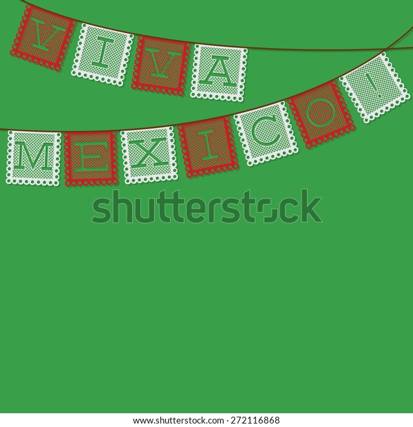 Mexican Papel Picado Paper Flag Decoration Stock Vector Royalty Free 272116868 3211