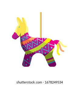 mexican party pinata on white background vector illustration design