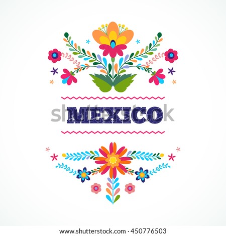 Mexican pattern, beautiful ethnic ornamert