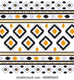 mexican pattern black orange grey