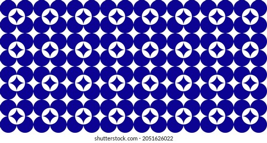 Mexican Pattern Ceramic Tiles. Seamless round geometric pattern Vector.