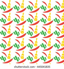 Mexican pattern. Fiesta, seamless background