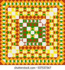 Mexican pattern. Pixel bright background in Mexican style.