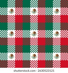 mexican pattern. plaid background for decoration and etc. vector illustration