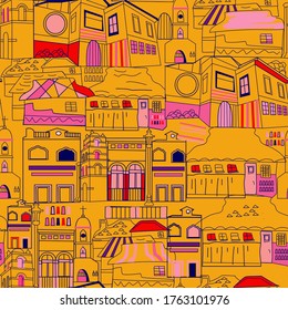 Diseño impecable de patrón mexicano. Serie textil y de papel de decoración