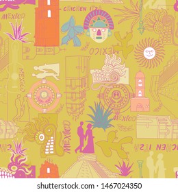 Mexican pattern seamless design graphic