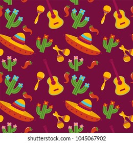 Mexican pattern vector illustration design