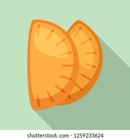 Mexican patty icon. Flat illustration of mexican patty vector icon for web design