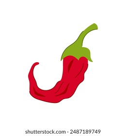 caricatura de chile pimiento mexicano. cayenne jalapeno, línea vegetal, metro explosión signo de chile pimiento mexicano. símbolo aislado Ilustración vectorial