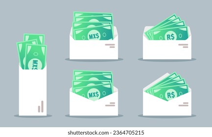 Mexican Peso Money in Envelope 