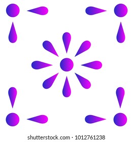 mexican pink and blue pattern