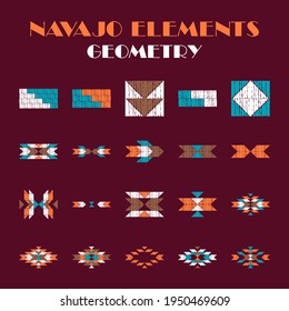Mexican plaid. Navajo. Design with manual hatching. Textile. Ethnic boho ornament. Vector illustration for web design or print.