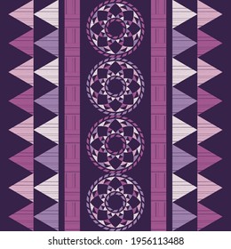 Mexican plaid. Navajo. Seamless pattern. Design with manual hatching. Textile. Ethnic boho ornament. Vector illustration for web design or print.