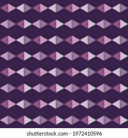 Mexican plaid. Navajo. Seamless pattern. Design with manual hatching. Textile. Ethnic boho ornament. Vector illustration for web design or print.