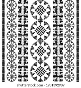 Mexican plaid. Navajo. Seamless pattern. Design with manual hatching. Textile. Ethnic boho ornament. Vector illustration for web design or print.