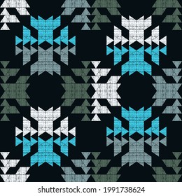 yegua mexicana. Navajo. Patrón sin foco. Diseño con eclosión manual. Textil. Ornamento étnico de boho. Ilustración vectorial para diseño web o impresión.