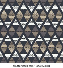 yegua mexicana. Navajo. Patrón sin foco. Diseño con eclosión manual. Textil. Ornamento étnico de boho. Ilustración vectorial para diseño web o impresión.