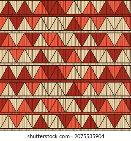 Mexican plaid. Navajo. Seamless pattern. Design with manual hatching. Textile. Ethnic boho ornament. Vector illustration for web design or print.